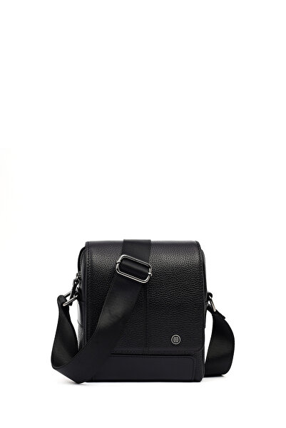 Derimod Erkek Siyah Deri Postacı Çantası 21SBD310514