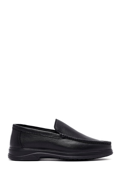 Derimod Ανδρικό μαύρο δερμάτινο Comfort Loafer 25SFD6763FT