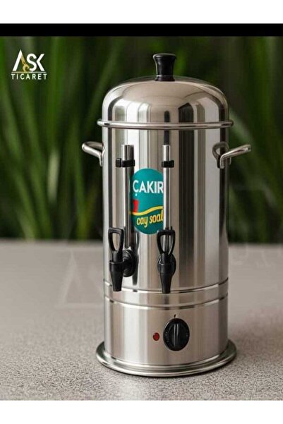 ÇAKIR Çelik Elektrikli Çay Semaveri, 80 Bardak, Endüstriyel Çay Otomatı, Sili...