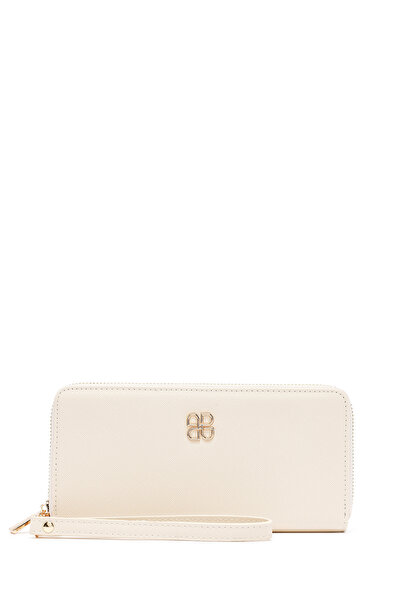 Derimod Women's Cream Strap Detailed Wallet 000A2D5604Cv