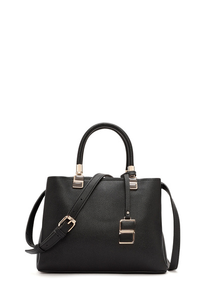 Derimod Women's Black Long Strap Accessory Detailed Shoulder Bag 25Abd280818