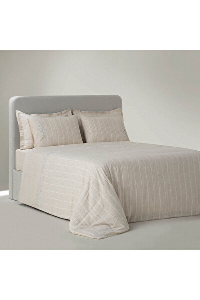 Ecocotton Samira Çift Kişilik Nevresim Takımı %100 Organik Pamuk Kenevir Bej ...