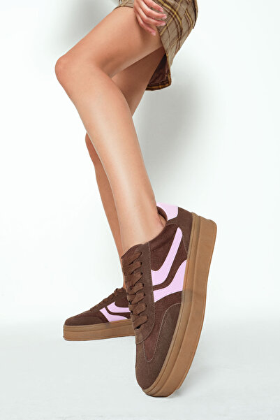 Derimod Γυναικεία αθλητικά παπούτσια με κορδόνια με χοντρή σόλα, χειμερινά αθ...