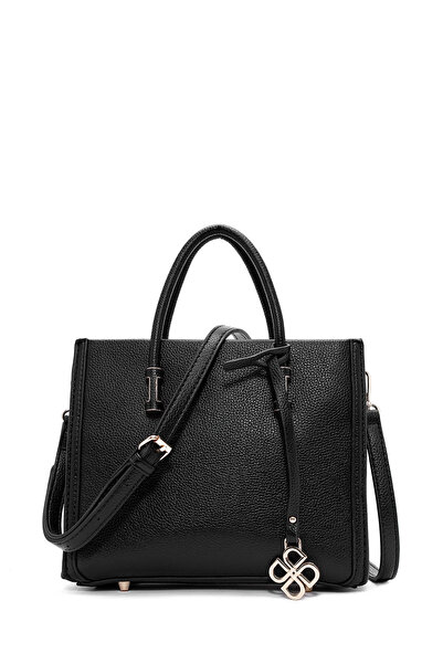 Derimod Women's Black Long Strap Shoulder Bag 25Abd2419Ft