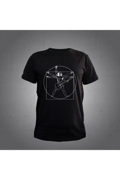 Herşey Nota Chitară neagră unisex tricou