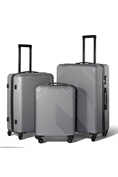 Kairos طقم حقائب سفر من مادة ABS مكون من 3 قطع (20 بوصة / 24 بوصة / 28 بوصة) ...