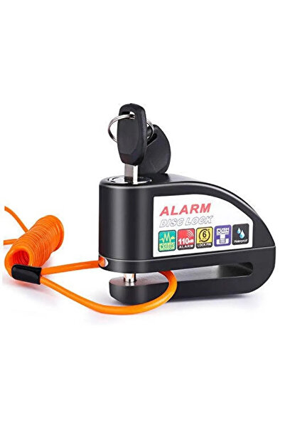 ekovolt Alarmlı Disk Kilidi Hatırlatmalı Kablolu 7mm disk