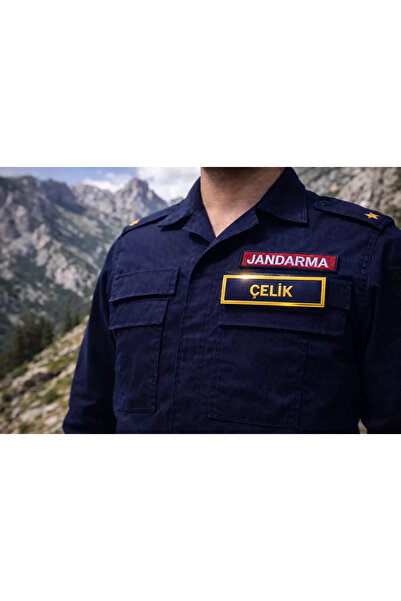 Outdoor One Jandarma Asayiş Askeri İsimlik Çırtlı Üniforma İçin – 006