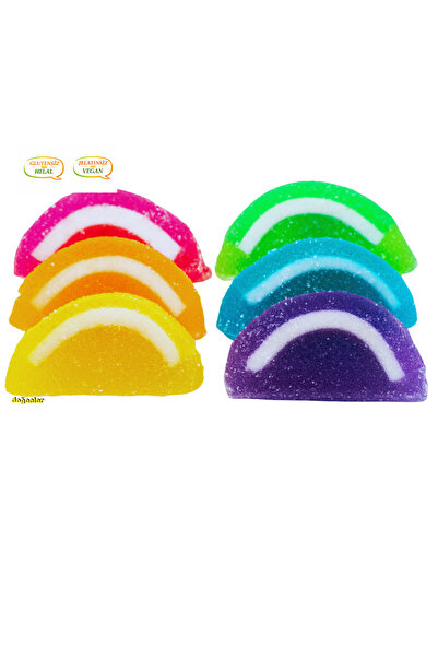 DOĞANLAR GIDA RENKLİ DİLİM JÖLE ŞEKERLEME JELATİNSİZ -HELAL-VEGAN -GLUTENSİZ ...