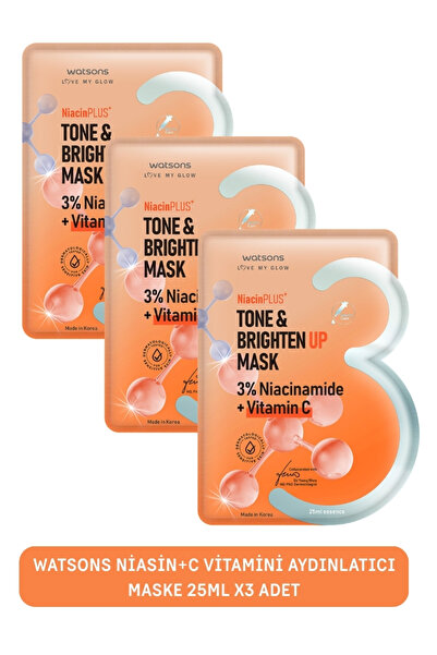 Watsons Niasin+C Vitamini Aydınlatıcı Maske 25Ml 3X