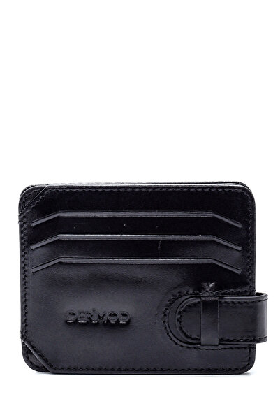 Derimod Men's Black Leather Card Holder 000A2D310718