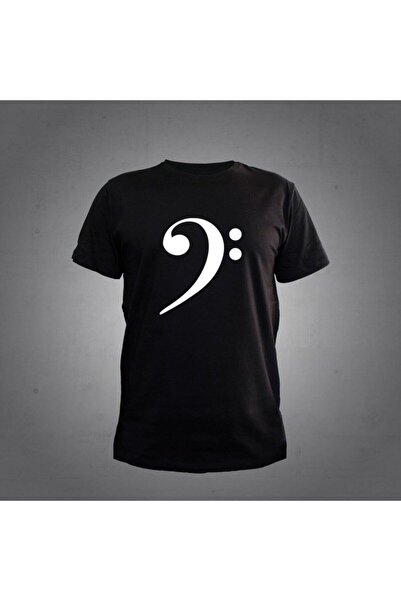 Herşey Nota Μπλουζάκι Fa Anahtar Μαύρο Unisex