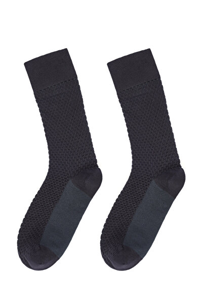 Derimod Ανδρικές μακριές κάλτσες γκρι 000A2C35036F