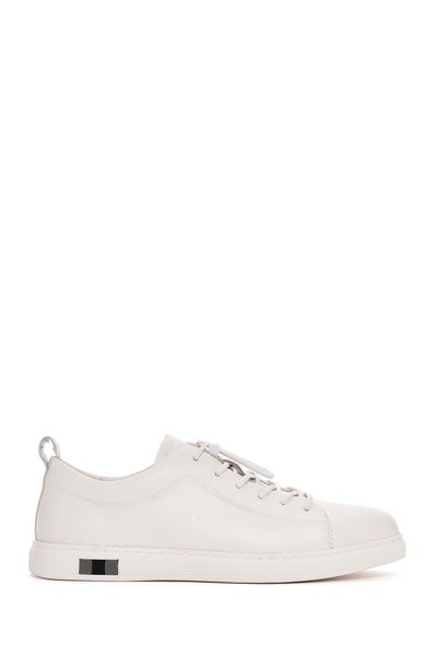 Derimod Men's White Lace-Up Leather Sneaker 25Sfd 690818