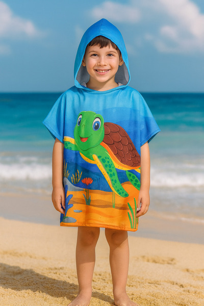 Dotamess منشفة الشاطئ المعطف للأطفال - منشفة البحر