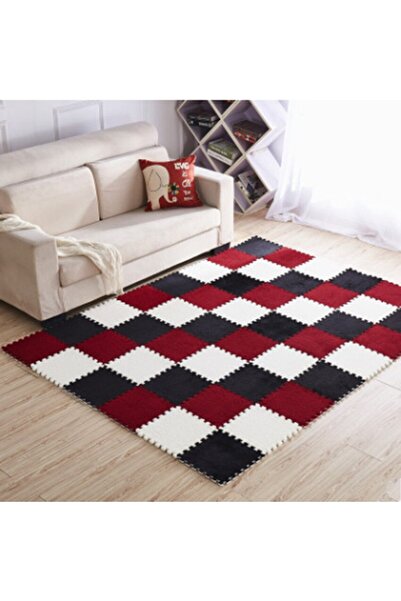 OEM set 10 Covorașe tip puzzle din spumă EVA, 30×30 cm, grosime 0,8 cm, visiniu