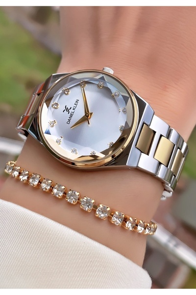 Daniel Klein Marka Kadın Saat – Orijinal – Sarı Gümüş – Çelik Kordon – Kesme ...