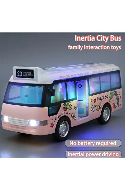 Choice1 حقيبة OPP ألعاب حافلة مدرسية سيارات بلاستيكية صغيرة مصبوبة بقوالب حاف...