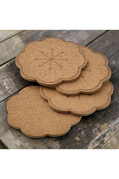 IKEA SVARTVIDE 4 ADET 10 CM MANTAR BARDAK ALTLIĞI