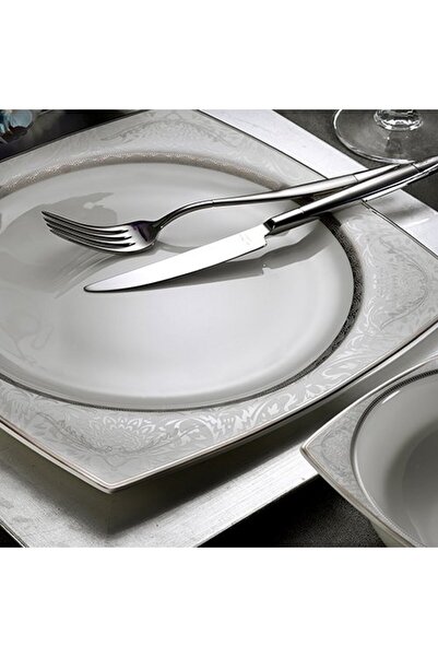 Aryıldız AR 31016 Square Bone Porselen 60 Parça Yemek Takımı