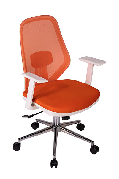 Ofisbazaar Dali Beyaz Fileli Çalışma Koltuğu | Ergonomik Şef ve Toplantı Kolt...