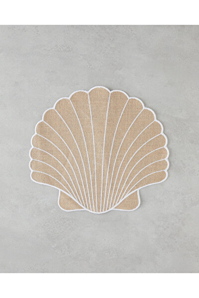 English Home Seashell Jüt 2'li Amerikan Servis 34x38 Cm Krem