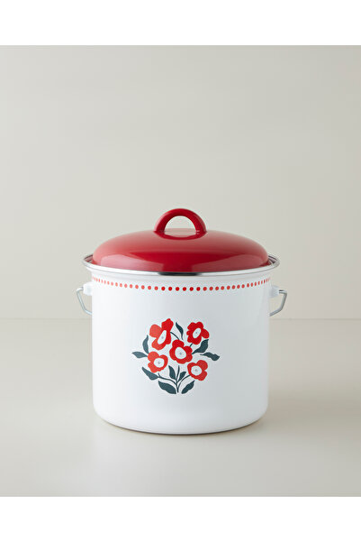 English Home Bright Parade Emaye Bakraç 20 cm Kırmızı