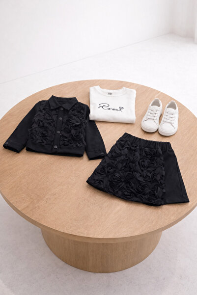 nazarbebe 3D розов мотив, 3-частен комплект за момичета за специални поводи –...