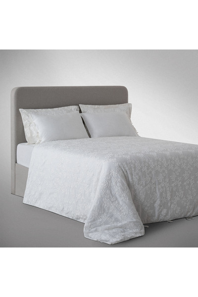 Ecocotton Novella Battal Boy Nevresim Takımı %100 Organik Pamuk Saten Brodeli...