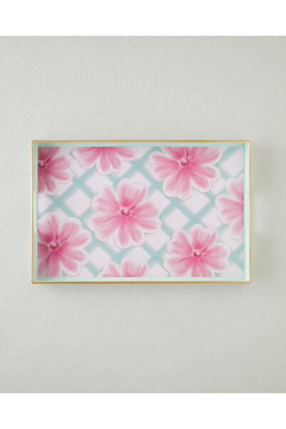 English Home Bright floral tray 40x26 cm colorful