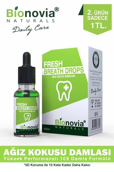 Bionovia Ağız Kokusu Önleyici Nefes Tazeleyici Ağız Bakım Damlası - Alkolsüz,...