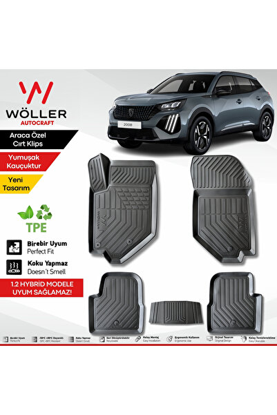 wöller Peugeot 2008 Paspas 2019 2026 Arası Uyumlu 3d Havuzlu Paspas