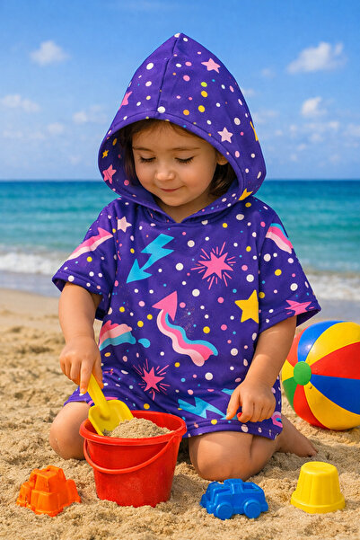 Dotamess منشفة الشاطئ المعطف للأطفال - منشفة البحر