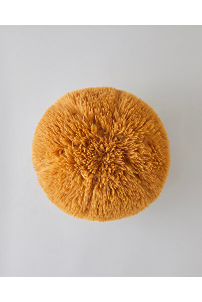 English Home Bally Pelüş Dekoratif Kırlent 40 cm Hardal