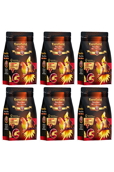 EuroGold Deluxe Paraket Yemi Karabuğdaylı 1kg x 5 adet