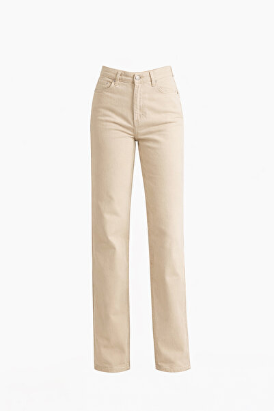 Setre Бежови дънки от 100% памук с пълна кройка и детайли на джобовете