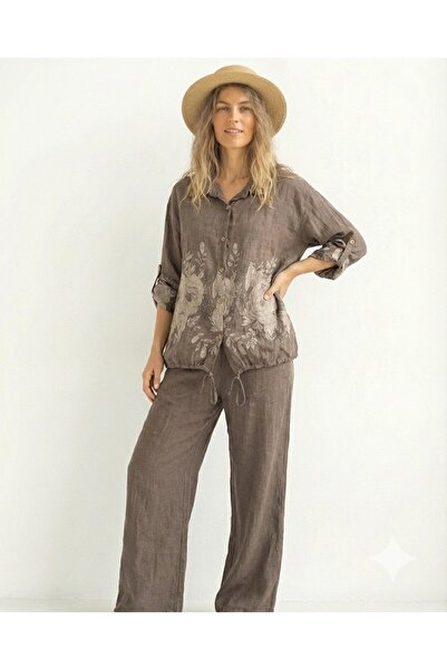 della moor Lenjerie de damă din nurcă, cu model floral italian, O supradimens...