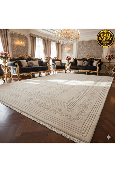 HALI SARAY CONCEPT UŞAK SAF YÜN DOKUMA HALI İPEK FLOŞ SÜSLEME YÜN HALI