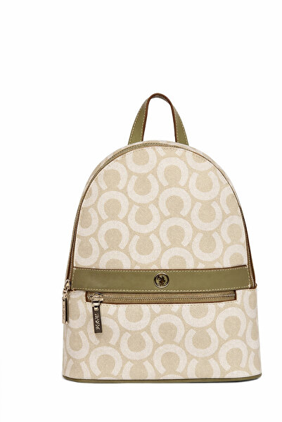 U.S. Polo Assn. Women's Backpack Stone-Khaki Us23199