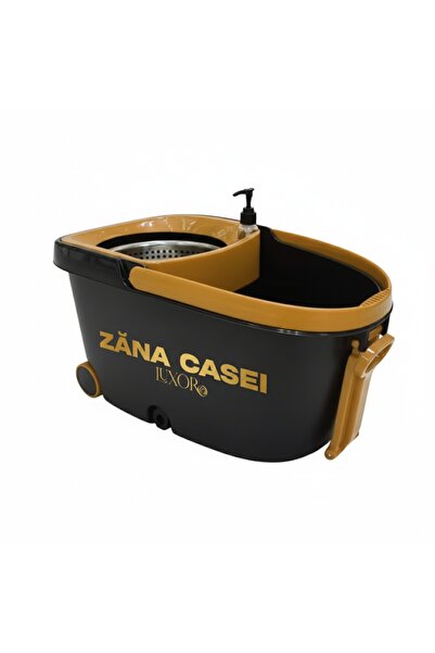 ZanaCasei Mop Zâna Casei® Luxor – Set Premium Inox cu 4 Rezerve, Perie și Cad...