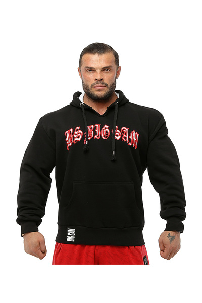 Big Sam Black Winter Hooded Sweatshirt 4681