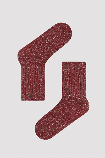 Penti Deep Bordo Soket Çorap