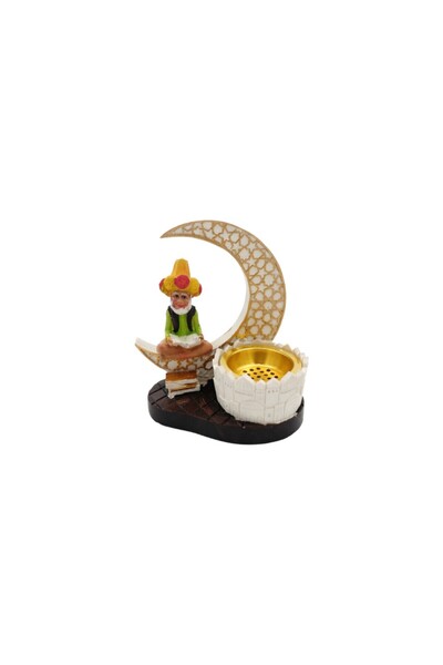B&D Ramadan Fananees Incense Burner – Decorative Ceramic Aromatic Burner for ...