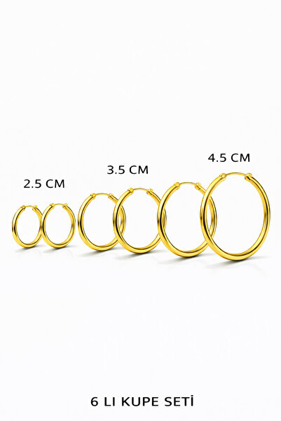 Jack Ferrero ZİRKON TAŞLI ÇELİK 6'LI KADIN KÜPE