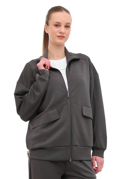 lumberjack Wl 18Kurz 6Fx Gray Women's Tracksuit Top