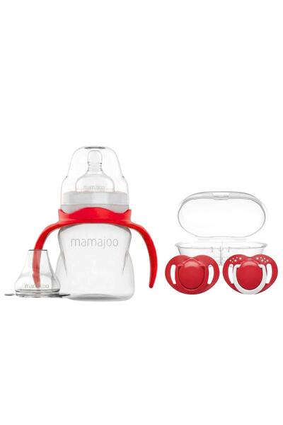 Mamajoo Kulplu Antikolik Alıştırma Biberonu 160 Ml & Ortodontik Emzik Seti | ...