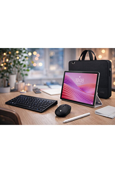 LENOVO Tab M10 4GB 128GB 10.1" TABLET+KILIF+KALEM+KLAVYE MOUSE SET+ÇANTA
