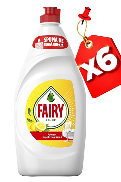 Fairy Liquid Dishwashing Detergent 750ml Lemon x6