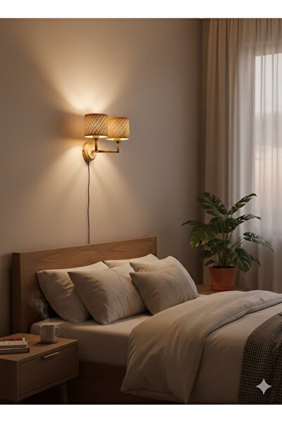 Mutlu Ratttan Sconce 2 Pieces