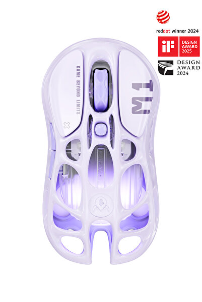 Gravastar Mercury M1 Pro RGB 26.000 DPI Optik Gaming Mouse, Kablosuz, Lavende...